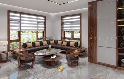 Những mẫu bàn ghế gỗ phòng khách nhỏ gọn, đơn giản